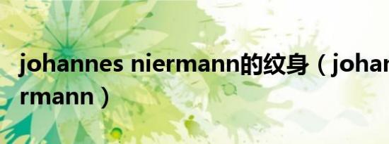 johannes niermann的纹身（johannes niermann）
