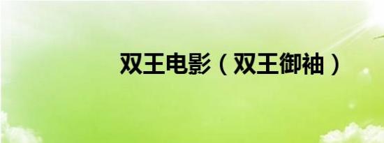 双王电影（双王御袖）