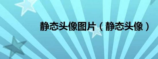 静态头像图片（静态头像）