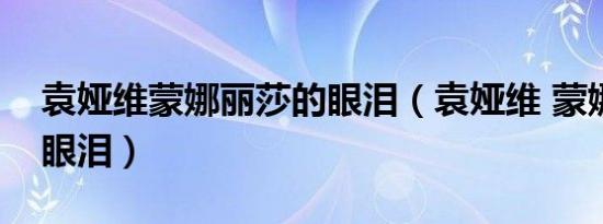袁娅维蒙娜丽莎的眼泪（袁娅维 蒙娜丽莎的眼泪）