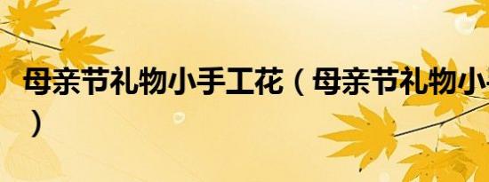母亲节礼物小手工花（母亲节礼物小手工做法）