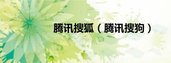 腾讯搜狐（腾讯搜狗）