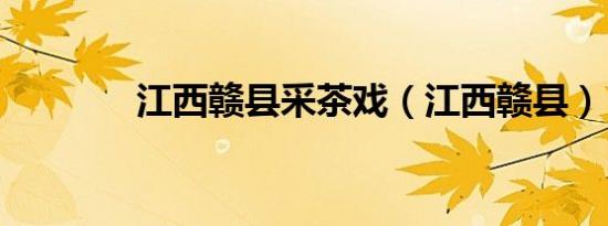 江西赣县采茶戏（江西赣县）