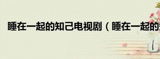 睡在一起的知己电视剧（睡在一起的知己）