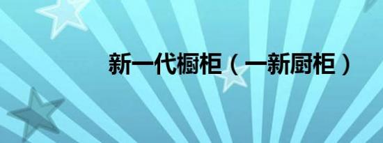 新一代橱柜（一新厨柜）