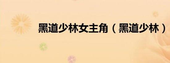 黑道少林女主角（黑道少林）